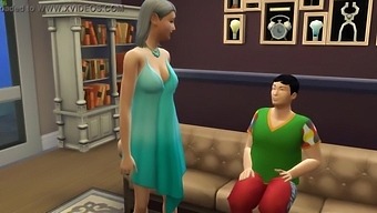 Teen And Mature: Mother Surprises Her Overweight Son Masturbating And Decides To Help Him Lose His Virginity
