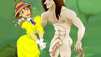 Karakter Buku Komik Terkenal Terlibat Dalam Seks Hardcore Dengan Jane Muda Dalam Kelompok
