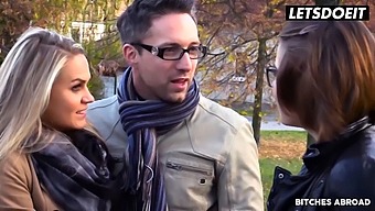 Marina Visconti And Her Husband Have Hardcore Sex With Barra Brass On Christmas Eve