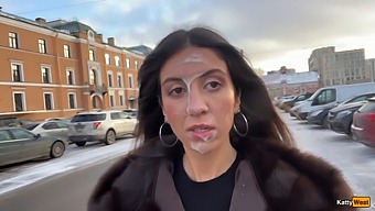 A Parking Lot Encounter Turned Into A Wild Sexual Adventure With An Amateur Stranger, Culminating In A Messy Facial Finish