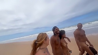 Young And Hot Girls Having Sex On The Beach While I Recorded It